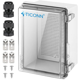 TICONN outdoor IP67 waterproof box protecting electrical connections in all weather.