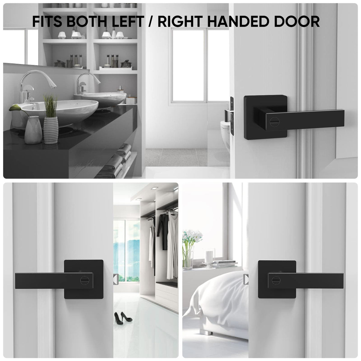 TICONN privacy door lever for hallways, bedrooms, and bathrooms