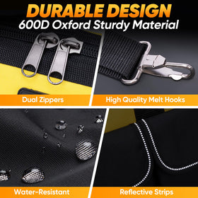 TICONN heavy-duty base remains waterproof and abrasion-resistant on job sites.