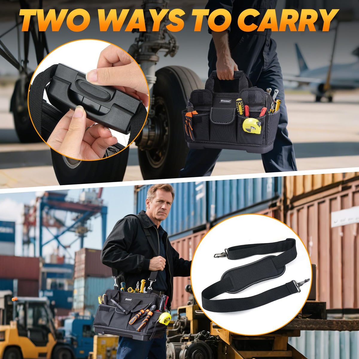 TICONN reflective strips enhance safety during night use.