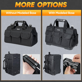 TICONN tool bag padded adjustable strap for reduced carry fatigue.