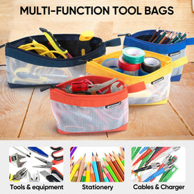 TICONN tool pouch multi-color set provides versatile storage options