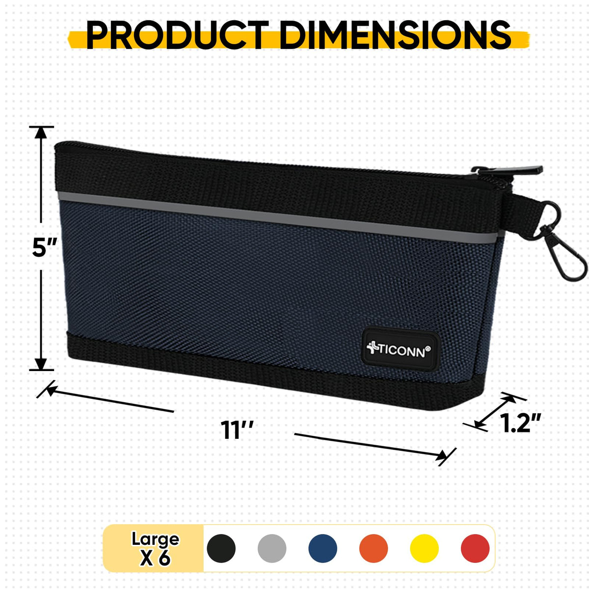 TICONN water-resistant tool pouch protects gear on the go.