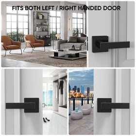 TICONN square handles suit bathrooms, bedrooms, offices, and other spaces.