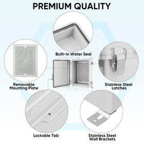 TICONN wall brackets allow easy hanging on fences or walls