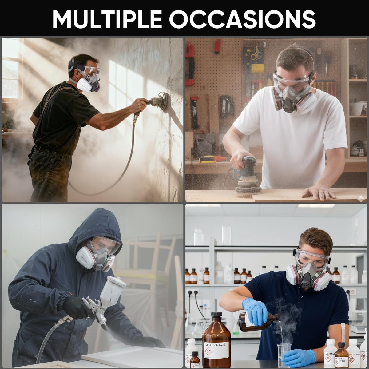 TICONN PPE set supports eye and respiratory protection in demanding environments