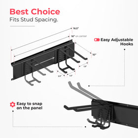 TIDYME 48-inch wall mount organizer fits compact garages