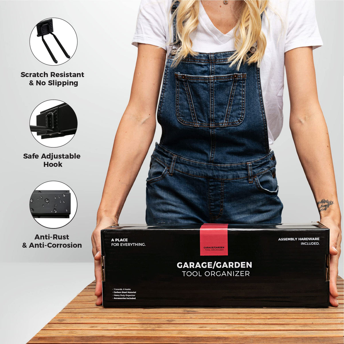 TIDYME space-saving design helps keep frequently used items within reach.