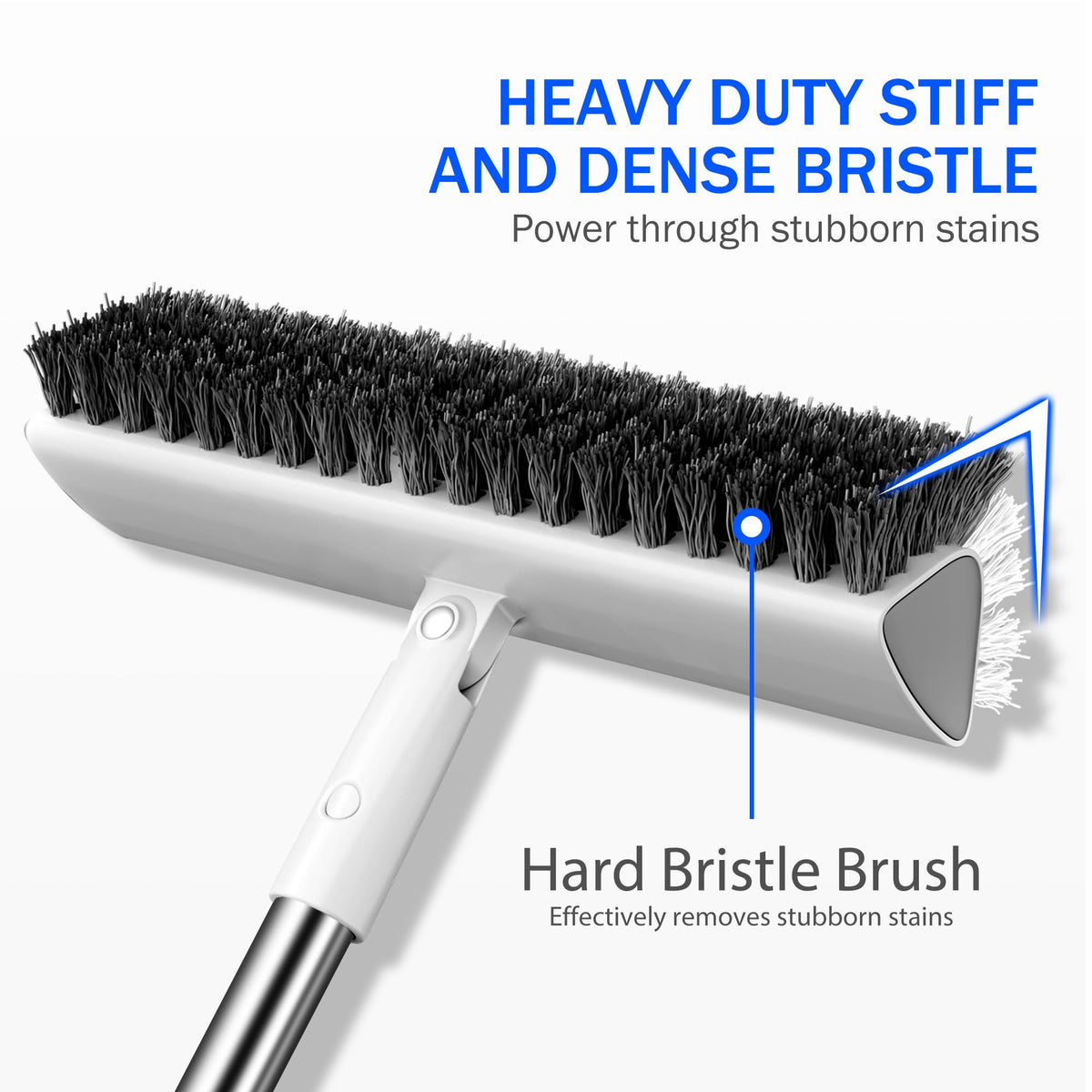 Tidytale grout brush targets concrete patio cleaning with powerful bristles.