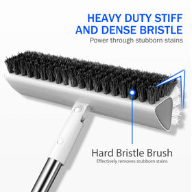 Tidytale grout brush targets concrete patio cleaning with powerful bristles.
