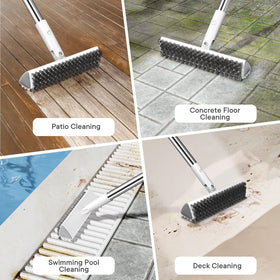 Durable construction supports frequent scrubbing on tile and grout.