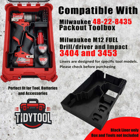 TidyTool liner with double battery slots keeps essential power ready on site