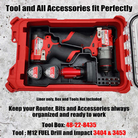 TidyTool liner portable design enables compact, organized tool storage
