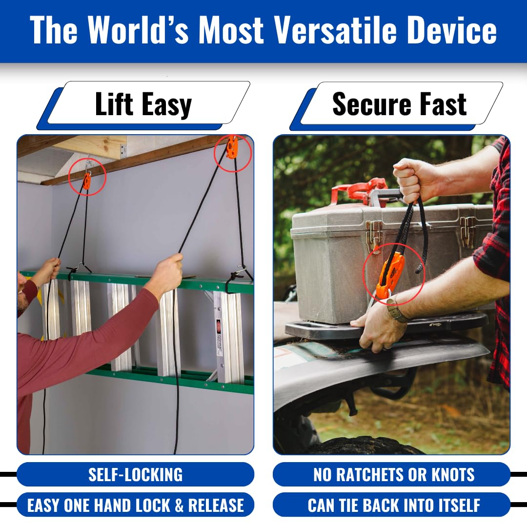 Tie Boss durable nylon body emphasizes rust-free, weather-ready construction.