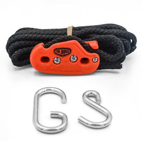 Tie Boss jam cleat system enables constant tension for secure loading.