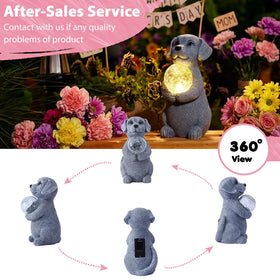 Tiejiajiang patio lawn statue makes a thoughtful gift for dog lovers.