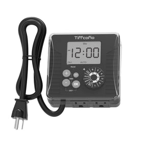 TiFFCOFiO outdoor timer dial for simple scheduling and quick setup.