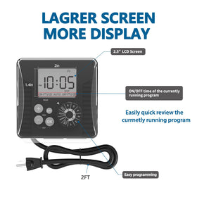 TiFFCOFiO waterproof timer housing protects outlets during rain.