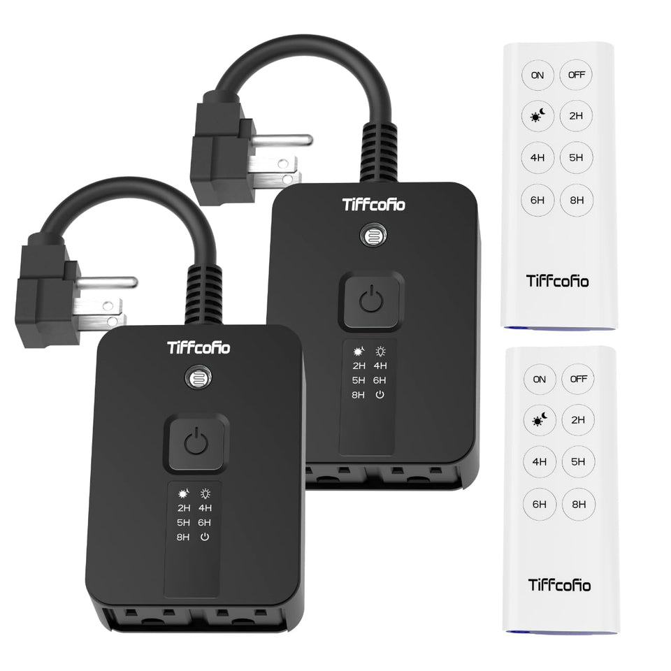TiFFCOFiO outdoor timer waterproof for reliable dusk-to-dawn lighting control