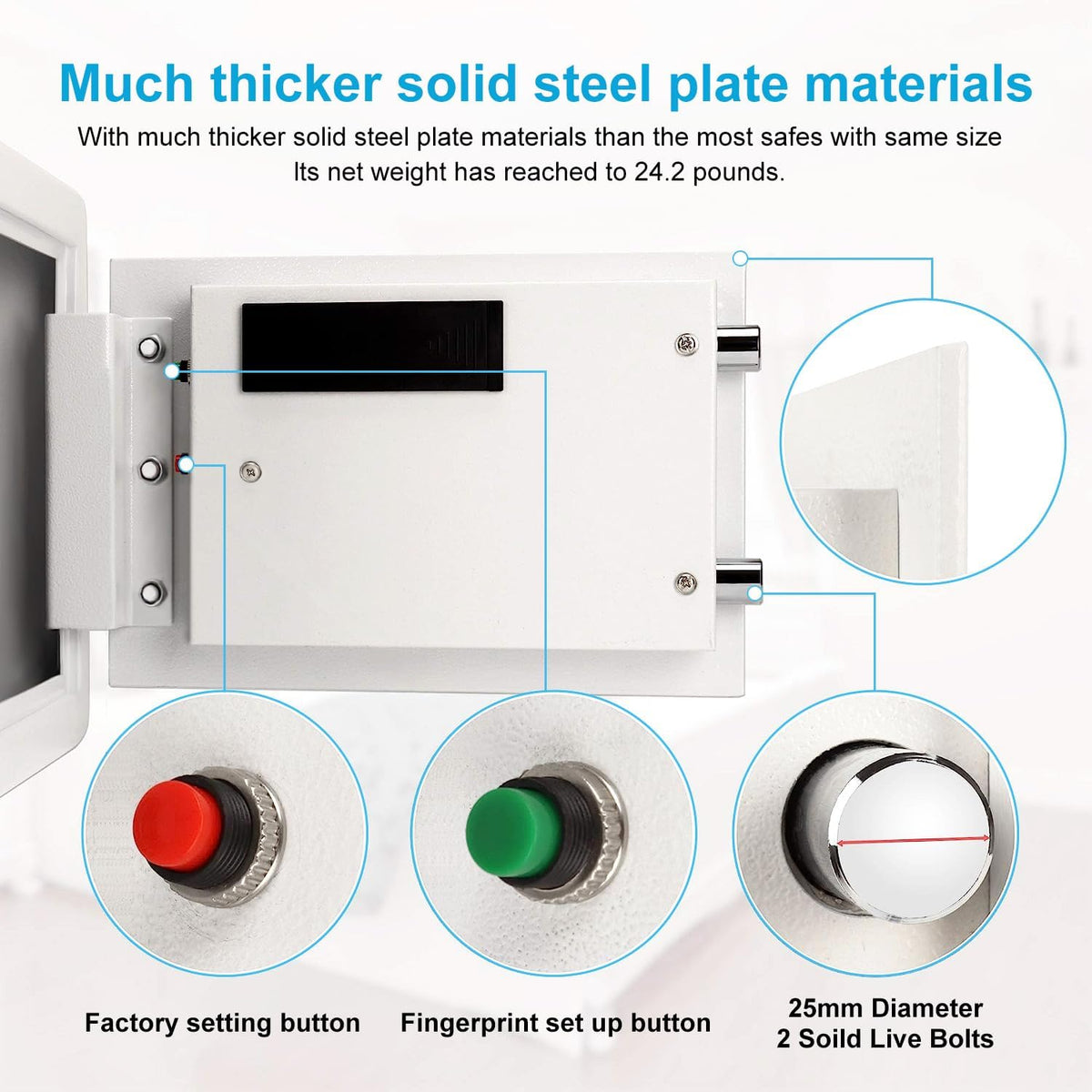 TigerKing compact security safe ideal for cash and jewelry