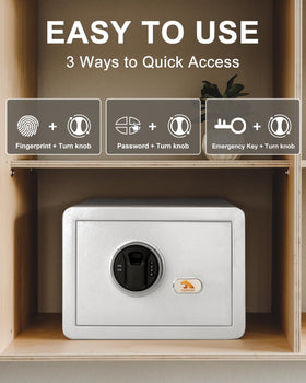 TigerKing pry-resistant door and concealed hinges for added security