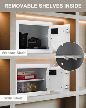 TIGERKING dorm room white safe fits tight living spaces.