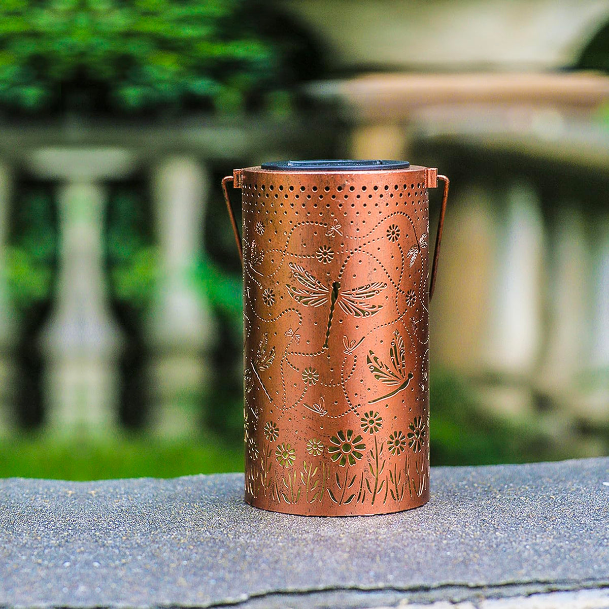 TIGGSY backyard dragonfly lantern provides gentle glow for evenings