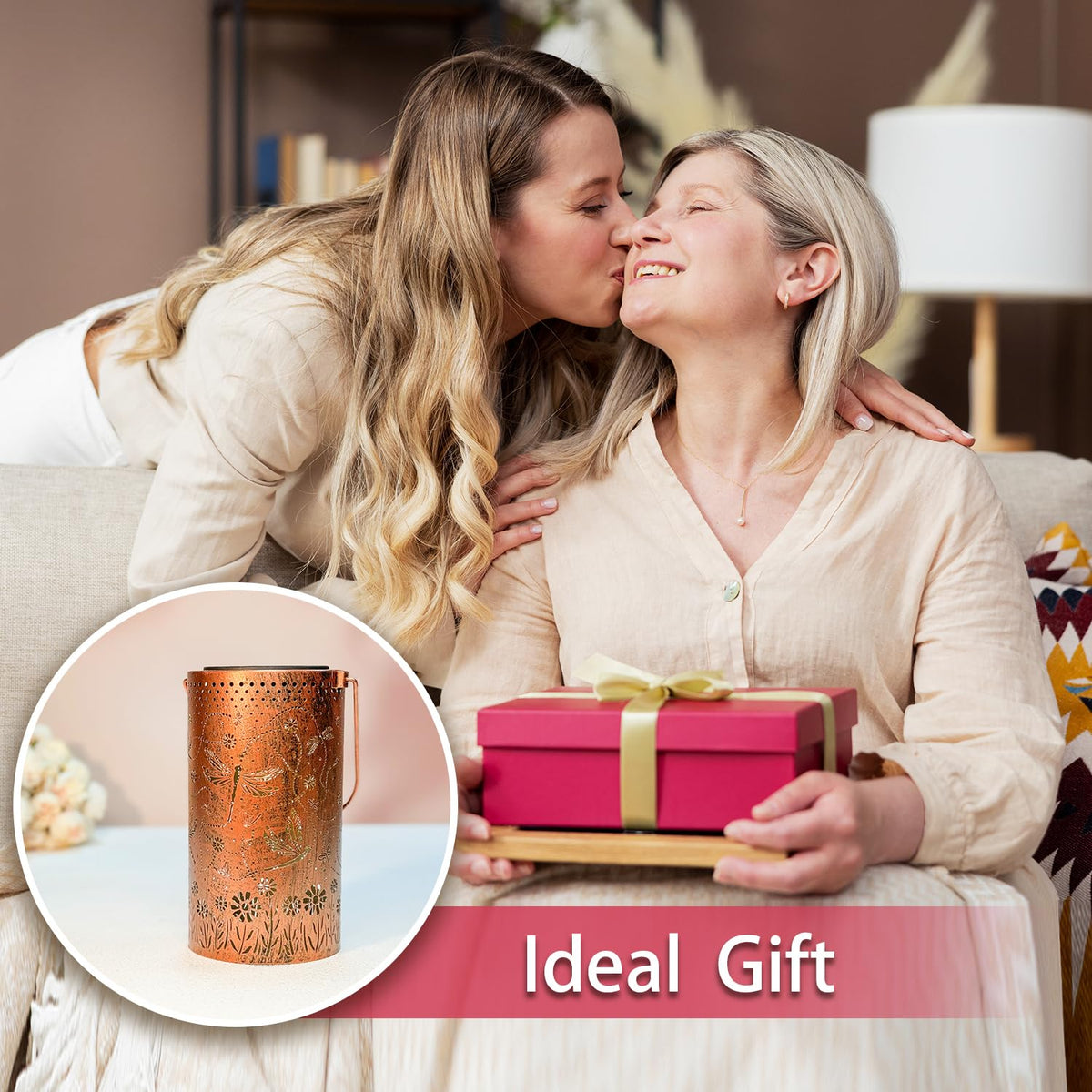 TIGGSY bronze dragonfly solar lantern brightens garden decor