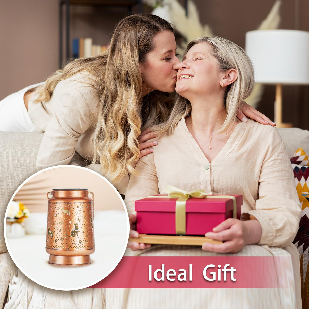 TIGGSY Cat Solar Lantern antique bronze finish adds artistic exterior touch.