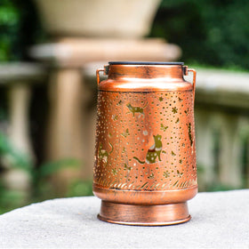 TIGGSY Cat Solar Lantern enhances garden and patio decor styling.