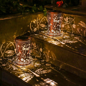 TIGGSY dragonfly lantern turns on at dusk for effortless evenings