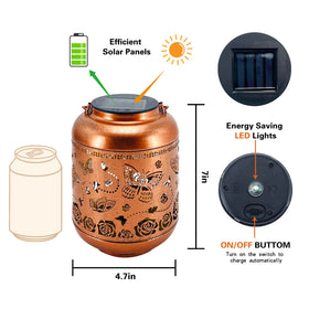 TIGGSY dusk-to-dawn lantern automatically lights after sunset.