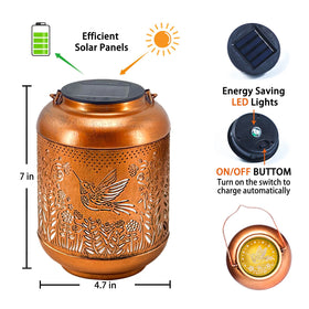 TIGGSY dusk-to-dawn lantern automatically lights for hands-free use