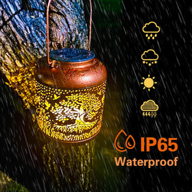 TIGGSY Solar-powered lantern charges by day for night lighting.