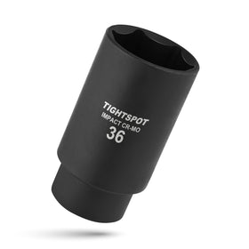 TIGHTSPOT 36mm deep impact socket with anti-rounding design for tough fasteners