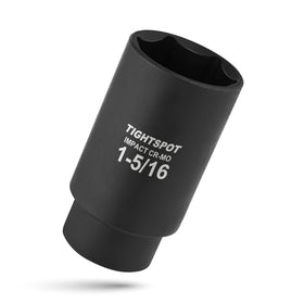 TIGHTSPOT half-inch drive 1-5-16 deep socket with anti-rounding design for durable grip.