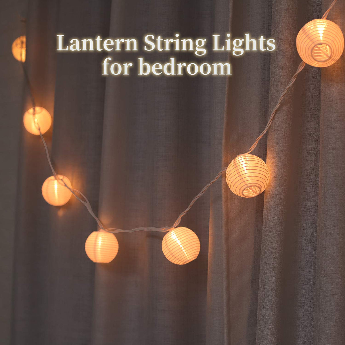 TIGOMOOV UL-listed lantern string ensures safe indoor or outdoor installation.