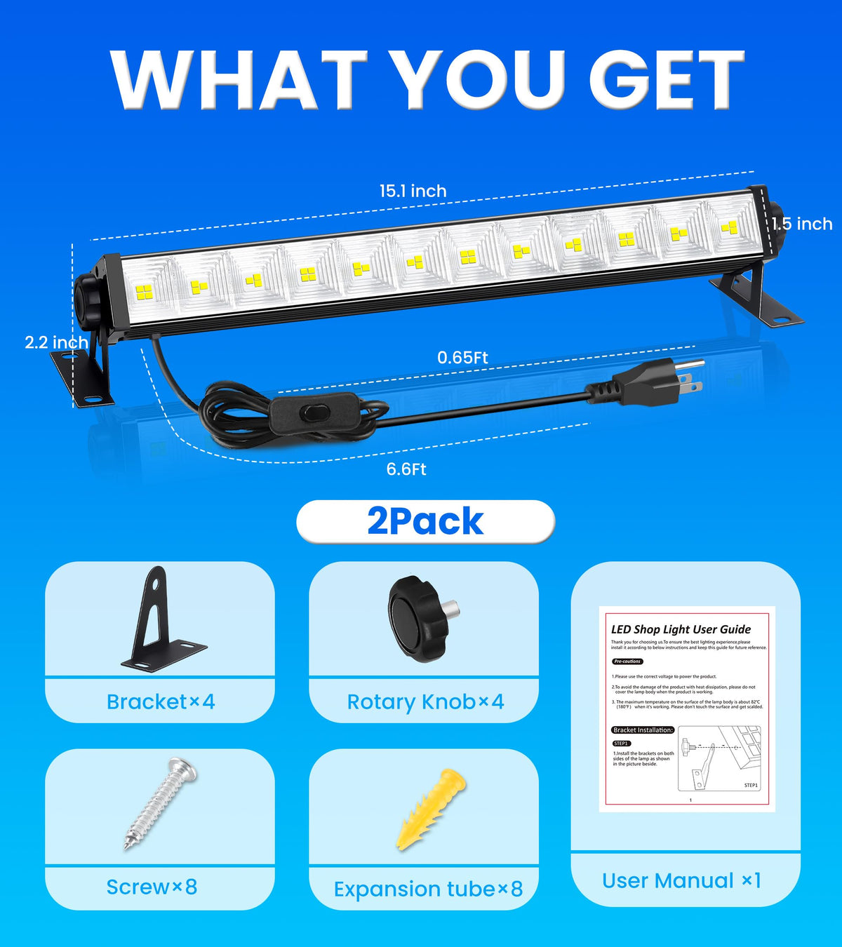 TigQiang compact 15-inch light delivers strong brightness in tight spaces.