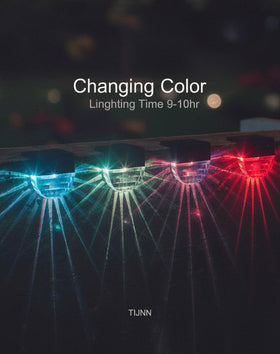 TIJNN stair step light provides gentle guidance along outdoor stairs.