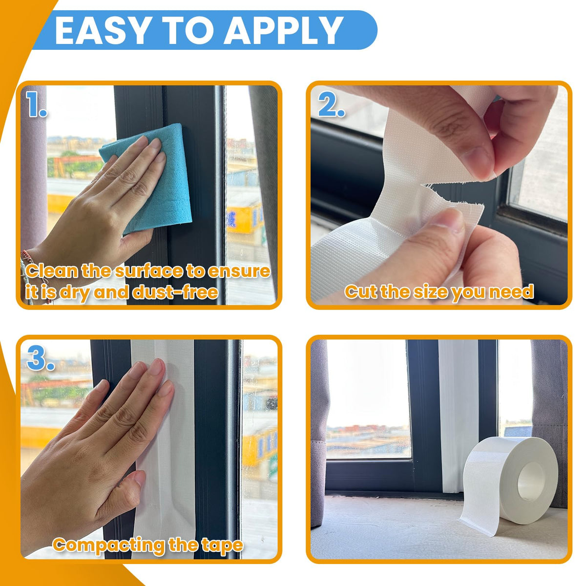 Tikfoam All-season Window Seal Tape ready for extreme temperatures.