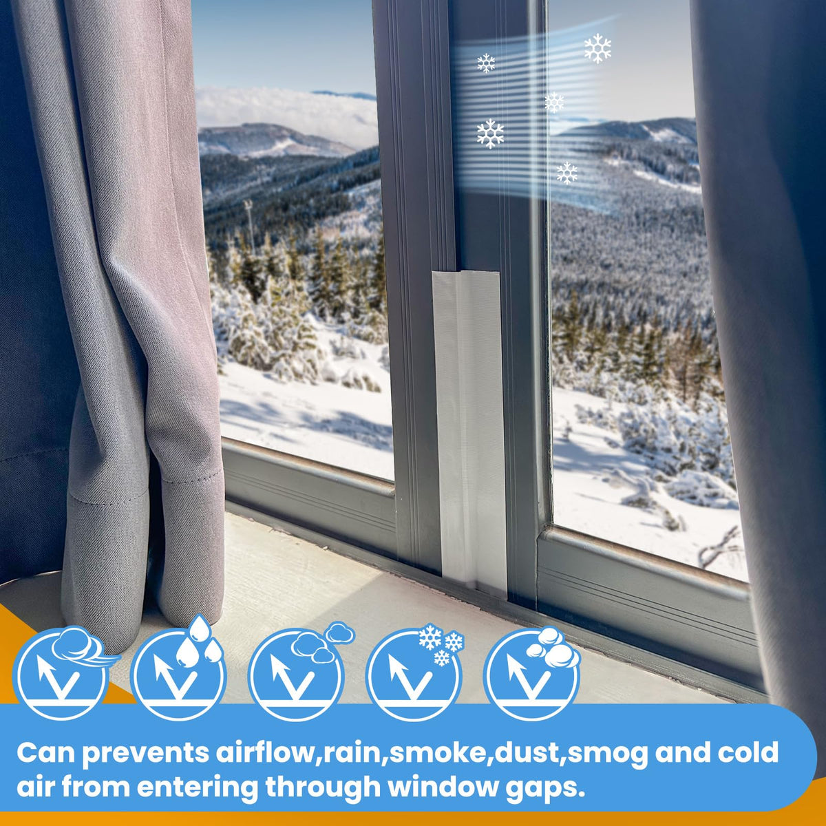 Tikfoam Wide Adhesive Seal Window Frame detail supports long-lasting protection.
