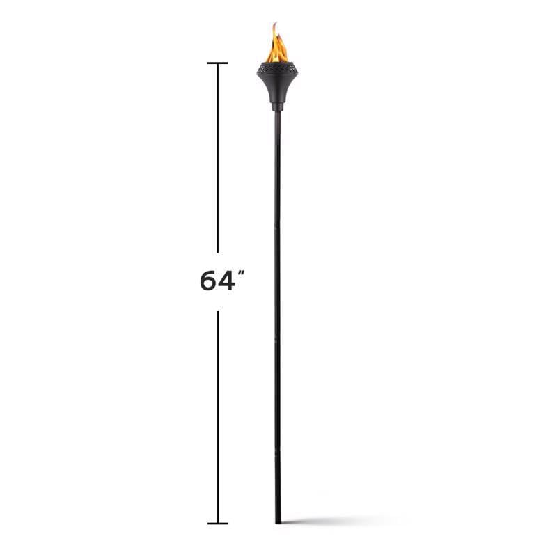 TIKI Island King 65-Inch Torch easy-install lever simplifies setup