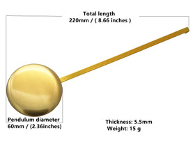 TIKROUND Youngtown 12888 thread 15.4mm for secure pendulum mounting.
