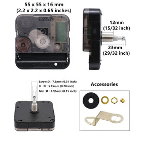 TIKROUND Youngtown long shaft movement designed for thick clock panels.