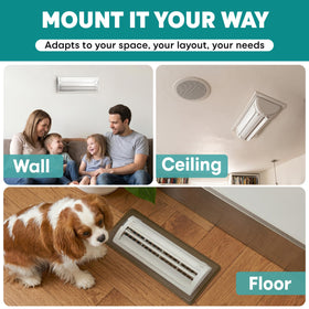 2-pack Tilcore vent deflectors cover multiple rooms or vents
