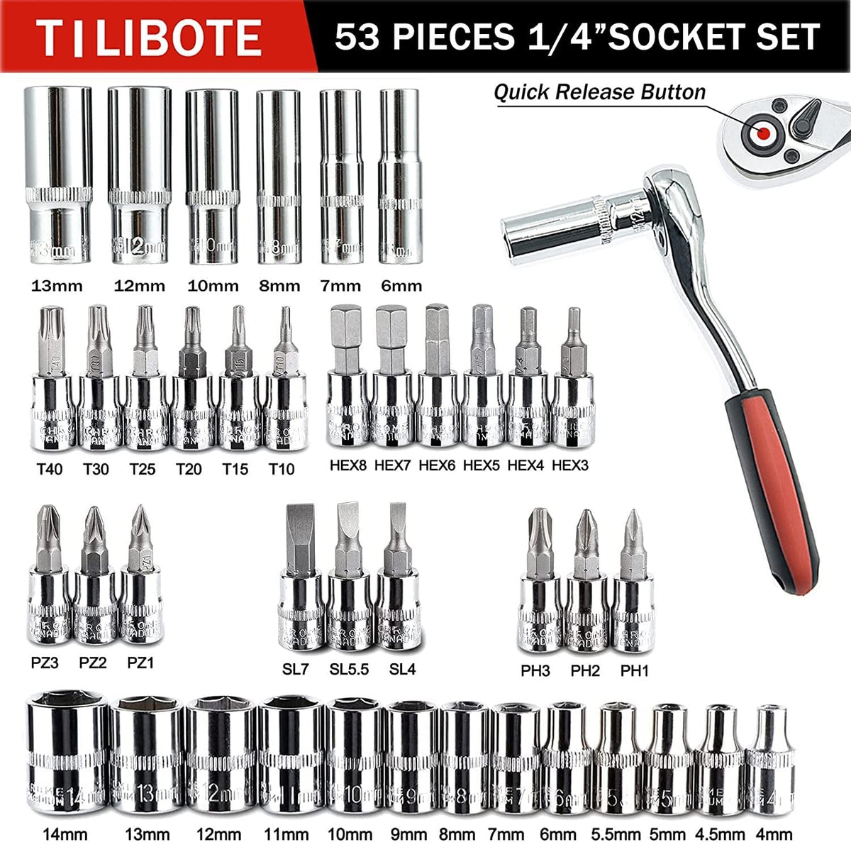 TILIBOTE 72-tooth ratchet close-up for smooth, precise turns in tight spaces.