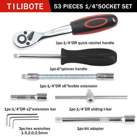 TILIBOTE extension bar 4-inch provides extra reach in confined areas.