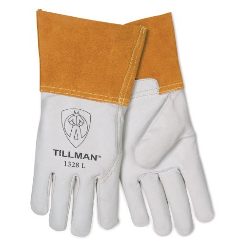 Tillman 1328 TIG welding gloves provide flexible goatskin protection for precise TIG welding.