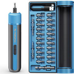 Tilswall 4V screwdriver blue front view for ergonomic grip and precision