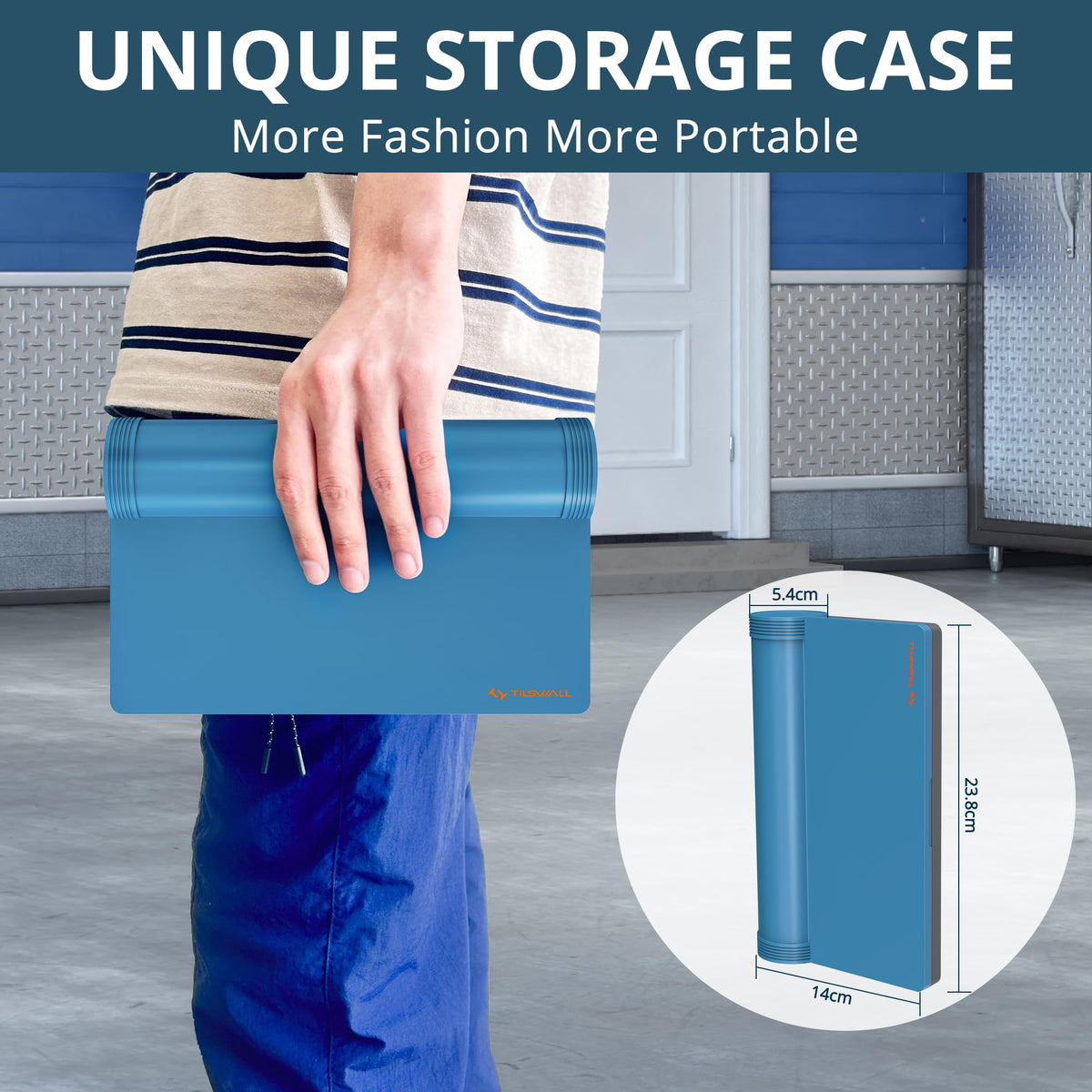Tilswall blue full kit image highlighting 25-piece bit set and case